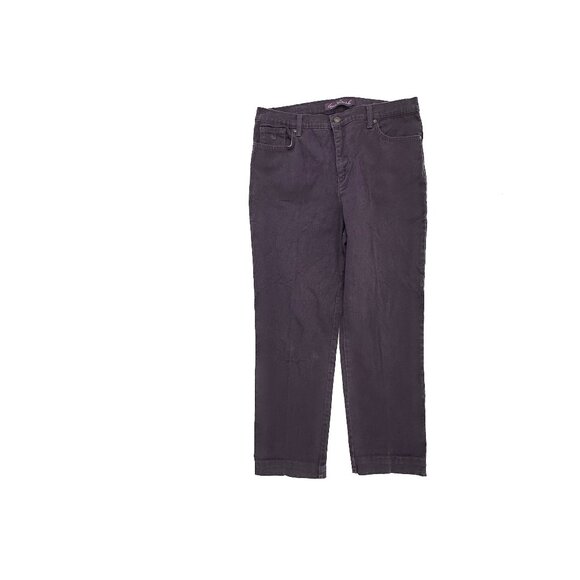 Gloria Vanderbilt Amanda Straight Leg Women's size 14P Purple Denim Jeans - Picture 1 of 5